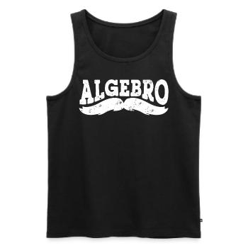 Algebra, Analysis, Science, Mathematics - Men's Premium Organic Tank Top - black - Front - AI Model Male 178 light (178cm)