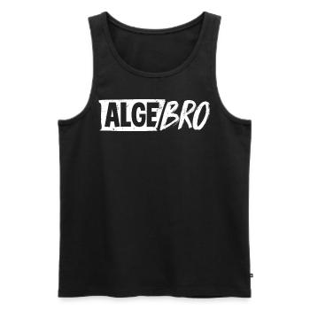 Algebra, Analysis, Science, Mathematics - Men's Premium Organic Tank Top - black - Front - AI Model Male 178 light (178cm)