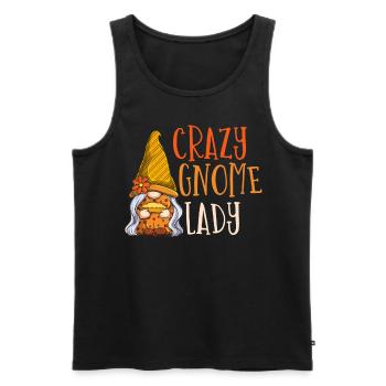 Gnome - Gnome Collecting - Gnome Collector - Men's Premium Organic Tank Top - black - Front - AI Model Male 178 light (178cm)