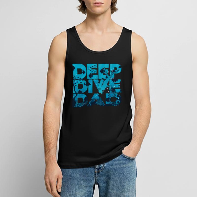 Freedive Deep Dive DeepDive dad Men's Premium Organic Tank Top
