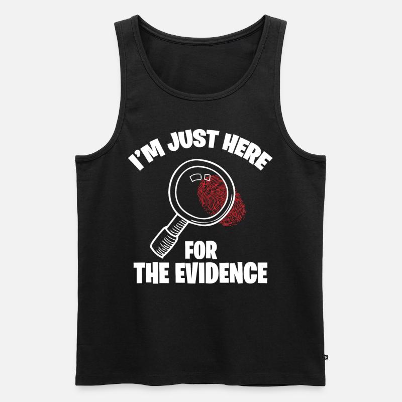 Forensiker Kostüm - Männer Premium Bio Tank Top - Schwarz