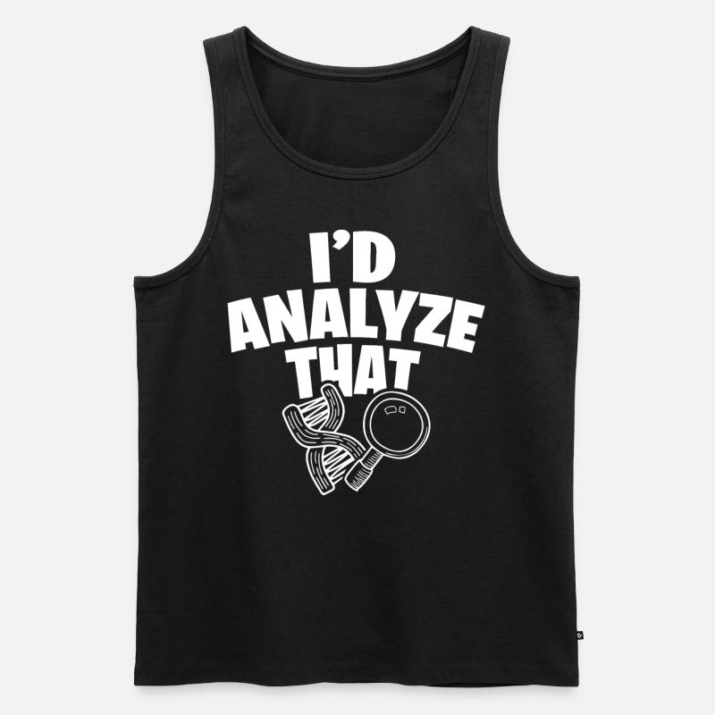Forensiker Kostüm - Männer Premium Bio Tank Top - Schwarz