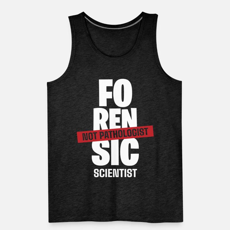 Forensic Scientist Costume Men's Premium Organic Tank Top
