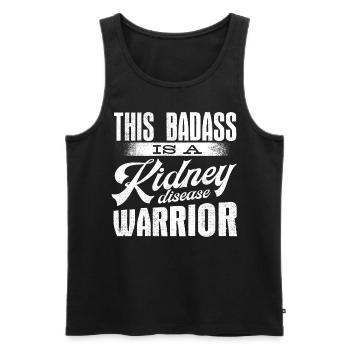 Awareness of kidney disease, kidney - Men's Premium Organic Tank Top - black - Front - Michal (187cm)