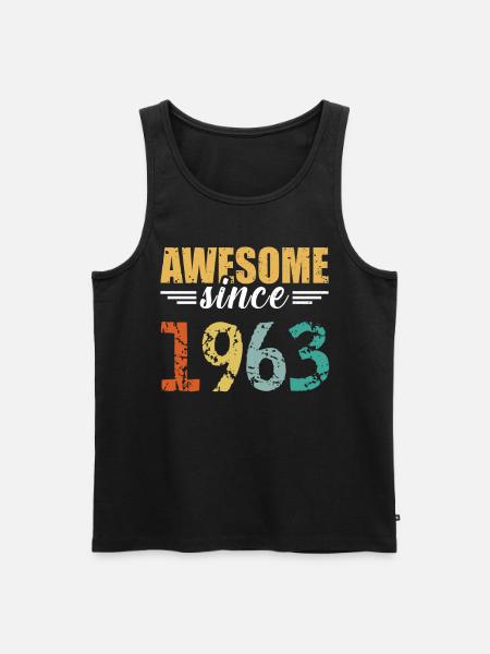 Legendary since 1963 - simply great! - Men's Premium Organic Tank Top - black