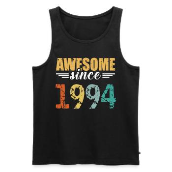 Since 1994: the definition of great! - Men's Premium Organic Tank Top - black - Front - AI Model Male 178 light (178cm)