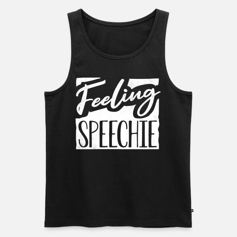 Speech-language pathology, speech-language pathologist - Men's Premium Organic Tank Top - black