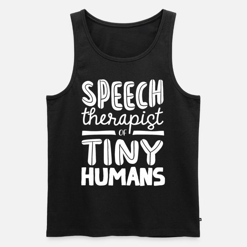 Speech-language pathology, speech-language pathologist - Men's Premium Organic Tank Top - black