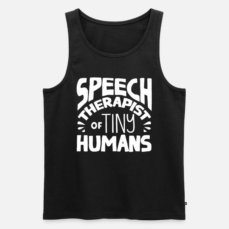 Speech-language pathology, speech-language pathologist - Men's Premium Organic Tank Top - black