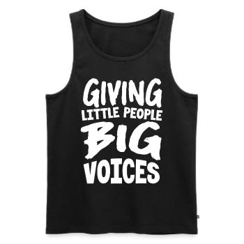 Speech-language pathology, speech-language pathologist - Men's Premium Organic Tank Top - black - Front - AI Model Male 178 light (178cm)