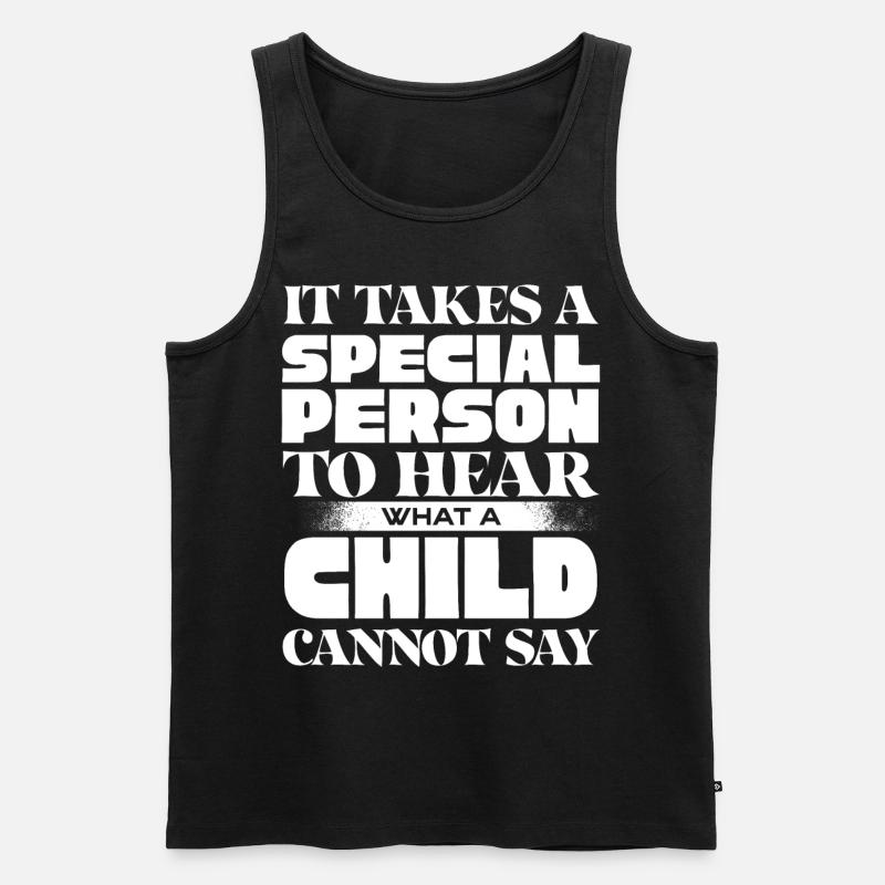 Speech-language pathology, speech-language pathologist - Men's Premium Organic Tank Top - black