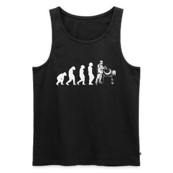 Ouvriers de la construction Maçons-artisans Briqueteurs-maçons de chantier - Débardeur bio Premium Homme - noir - Devant - Michal (187cm)