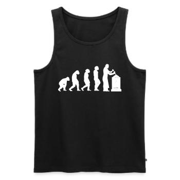 Sculptors Craftsmen Stone sculptors Gravestones - Men's Premium Organic Tank Top - black - Front - AI Model Male 178 light (178cm)