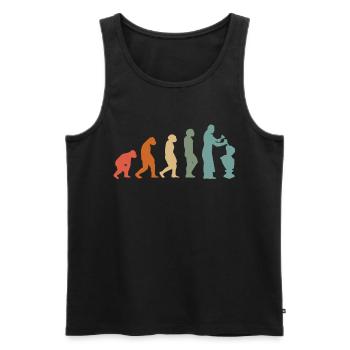 Stonemason Craftsman Stone Sculptor Vintage - Men's Premium Organic Tank Top - black - Front - AI Model Male 178 light (178cm)