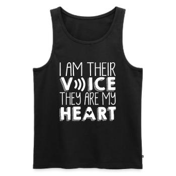 Special Needs Education, Special Education - Men's Premium Organic Tank Top - black - Front - AI Model Male 178 light (178cm)