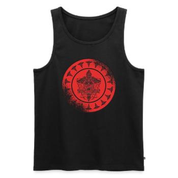 Rettungssanitäter Rettungswagen Notfall-Sani Retro - Männer Premium Bio Tank Top - Schwarz - Vorne - AI Model Male 178 light (178cm)