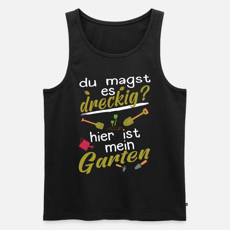 Blumenbeauftragte Gärtner Garten Gärtnerin - Männer Premium Bio Tank Top - Schwarz