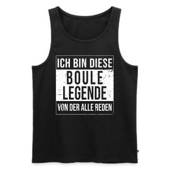 Boulen-Boccia Game Boule-Spieler Boules-Kugeln - Männer Premium Bio Tank Top - Schwarz - Vorne - AI Model Male 178 light (178cm)