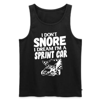 Sprint car races, sprint cars, dirt track races - Men's Premium Organic Tank Top - black - Front - Michal (187cm)