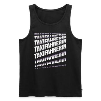 Taxi-Fahrer Spruch Taxifahrerin - Männer Premium Bio Tank Top - Schwarz - Vorne - Michal (187cm)