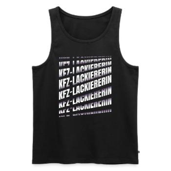 Autolackierer Spruch KFZ-Lackiererin - Männer Premium Bio Tank Top - Schwarz - Vorne - Michal (187cm)