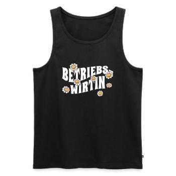 BWL niedliche Blumen Betriebswirtin - Männer Premium Bio Tank Top - Schwarz - Vorne - Michal (187cm)
