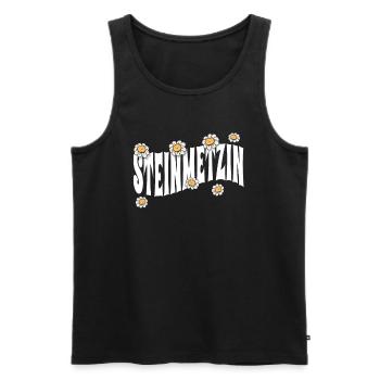 Handwerker Steinmetz niedliche Blumen Steinmetzin - Männer Premium Bio Tank Top - Schwarz - Vorne - Michal (187cm)