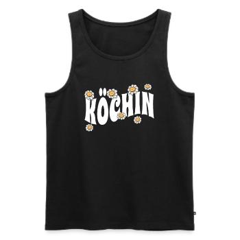 Koch niedliche Blumen Hobby Köchin - Männer Premium Bio Tank Top - Schwarz - Vorne - AI Model Male 178 light (178cm)