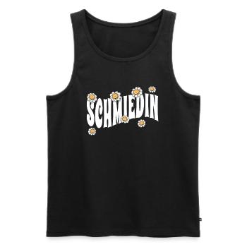 Schmied niedliche Blumen Handwerker Schmiedin - Männer Premium Bio Tank Top - Schwarz - Vorne - Michal (187cm)