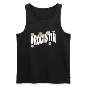 Apotheker niedliche Blumen Drogistin - Männer Premium Bio Tank Top - Schwarz - Vorne - Michal (187cm)