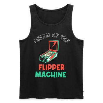 Joueur de flipper - Débardeur bio Premium Homme - noir - Devant - Michal (187cm)