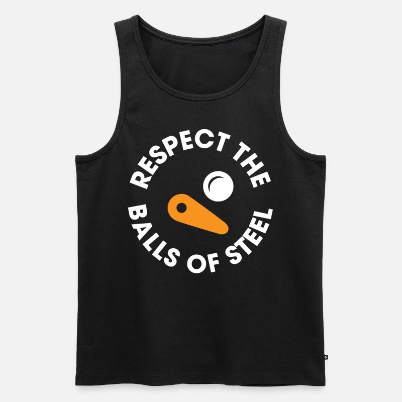 Flipperspieler - Männer Premium Bio Tank Top - Schwarz