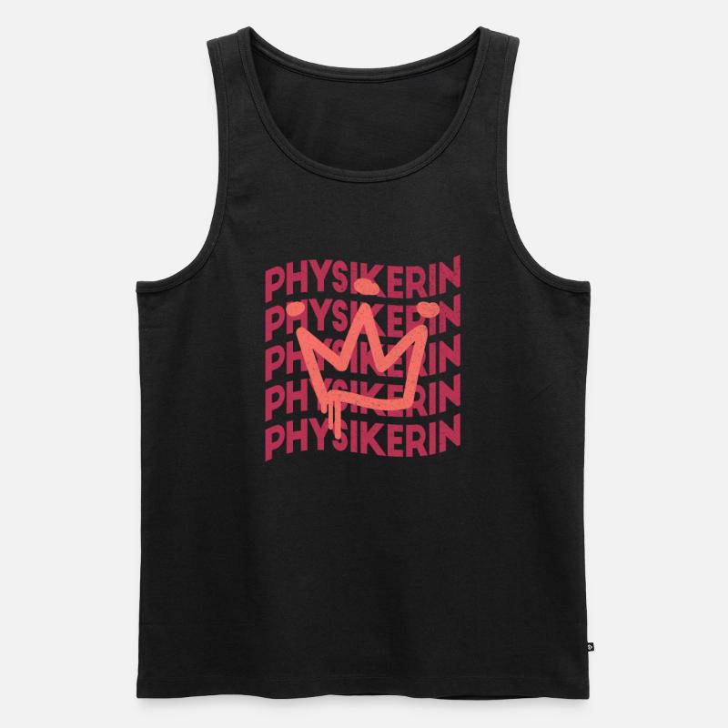 Physik Berufsbezeichnung Physikerin - Männer Premium Bio Tank Top - Schwarz