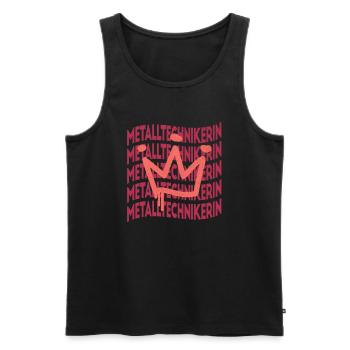 Schlosser Berufsbezeichnung Metalltechnikerin - Männer Premium Bio Tank Top - Schwarz - Vorne - Michal (187cm)