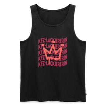 Autolackierer Berufsbezeichnung KFZ-Lackiererin - Männer Premium Bio Tank Top - Schwarz - Vorne - Michal (187cm)