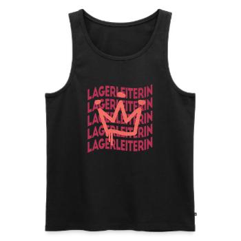 Logistik Berufsbezeichnung Logistikerin - Männer Premium Bio Tank Top - Schwarz - Vorne - Michal (187cm)
