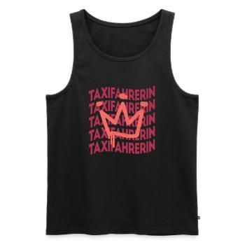 Taxi-Fahrer Berufsbezeichnung Taxifahrerin - Männer Premium Bio Tank Top - Schwarz - Vorne - Michal (187cm)