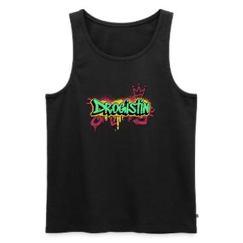 Apotheker Graffiti-Art Drogistin - Männer Premium Bio Tank Top - Schwarz - Vorne - Michal (187cm)