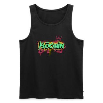 Koch Graffiti-Art Hobby Köchin - Männer Premium Bio Tank Top - Schwarz - Vorne - AI Model Male 178 light (178cm)