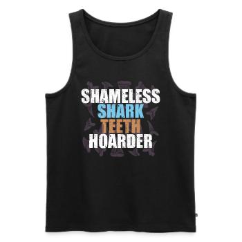 Sharks, shark counter collectors - Men's Premium Organic Tank Top - black - Front - Michal (187cm)