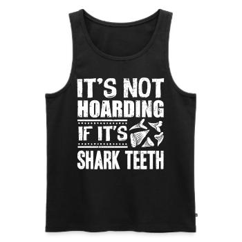 Sharks, shark counter collectors - Men's Premium Organic Tank Top - black - Front - Michal (187cm)