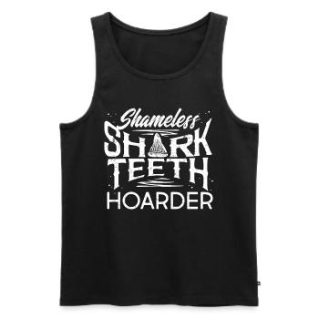 Sharks, shark counter collectors - Men's Premium Organic Tank Top - black - Front - Michal (187cm)