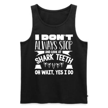 Sharks, shark counter collectors - Men's Premium Organic Tank Top - black - Front - Michal (187cm)