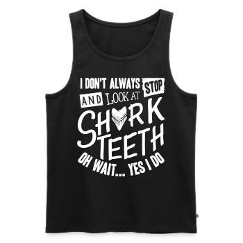 Sharks, shark counter collectors - Men's Premium Organic Tank Top - black - Front - Michal (187cm)