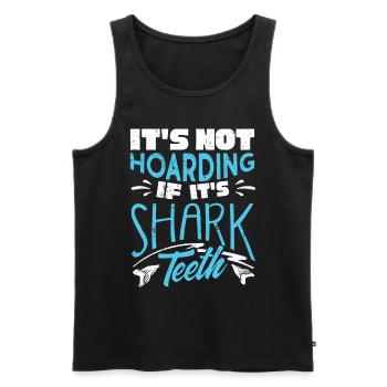 Sharks, shark counter collectors - Men's Premium Organic Tank Top - black - Front - Michal (187cm)