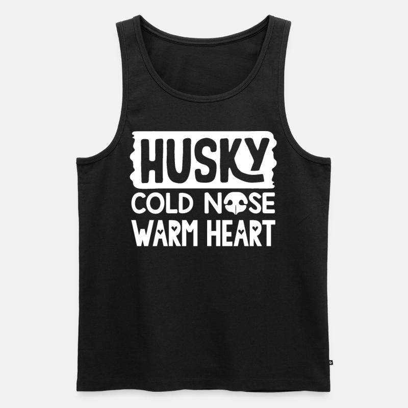 Sibirischer Husky - Männer Premium Bio Tank Top - Schwarz