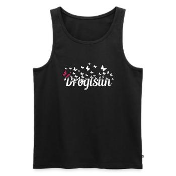 Apotheker Kollegin Schmetterlinge Drogistin - Männer Premium Bio Tank Top - Schwarz - Vorne - Michal (187cm)