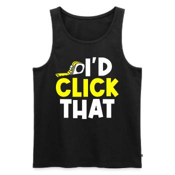 Floor layers, tilers, tilers - Men's Premium Organic Tank Top - black - Front - Michal (187cm)