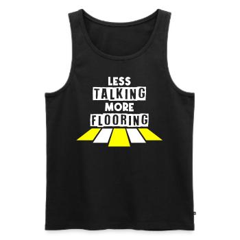 Floor layers, tilers, tilers - Men's Premium Organic Tank Top - black - Front - Michal (187cm)