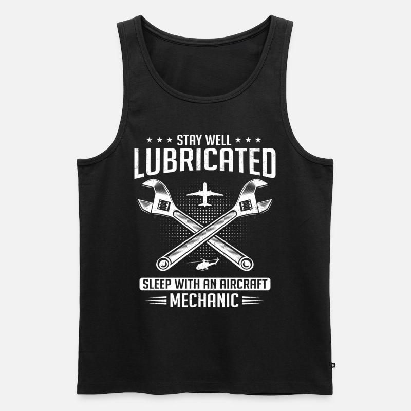 Flugzeugmechaniker, Flugzeugmechaniker - Männer Premium Bio Tank Top - Schwarz